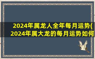 <strong>2024年属龙人全年每月运势</strong>