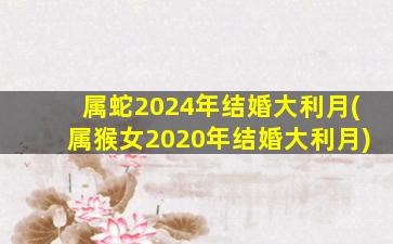 属蛇2024年结婚大利月(属