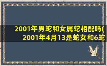 2001年男蛇和女属蛇相配