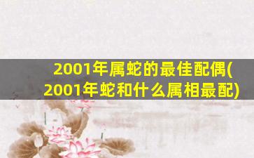 2001年属蛇的最佳配偶(2001年蛇和什么属相最配)