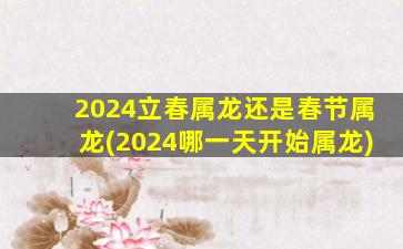 2024立春属龙还是春节属