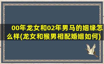 00年龙女和02年男马的姻