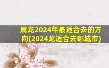 属龙2024年最适合去的方向