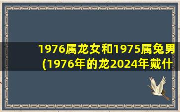 1976属龙女和1975属兔男